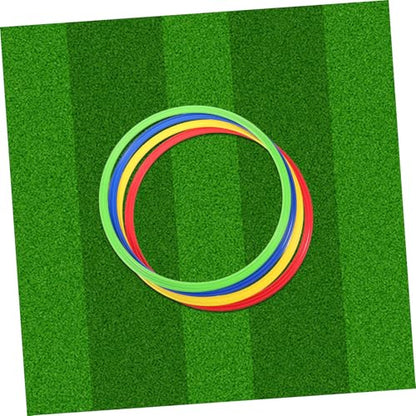 GALPADA 4pcs Soccer Agility Training Hoops Speed Agility Training Rings for Football Players Drills Coordination