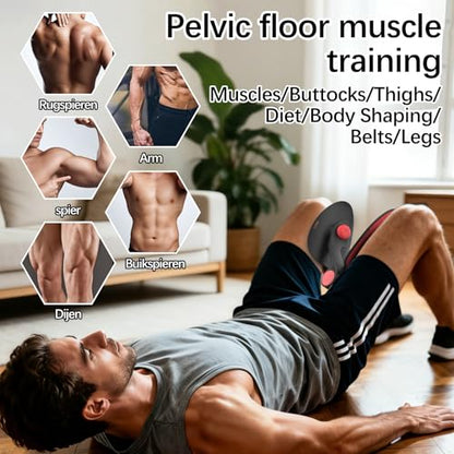 Pelvic Floor Exercise Devices, Inner Thigh Kegel Exerciser, Kegel Trainer for Postpartum Rehabilitation, Exerciser of Thigh at Home, Hip Under Desk Exercise Men Women with Band