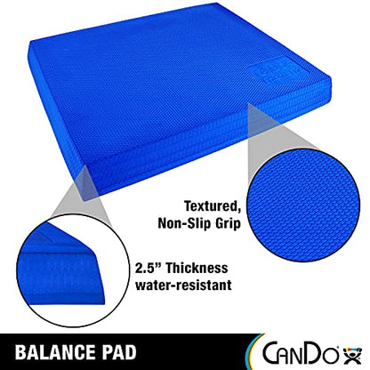 CanDo Balance Pad - Foam Stability Trainer for Balance, Stretching, Physical Therapy, Mobility, Rehabilitation and Core Strength Training