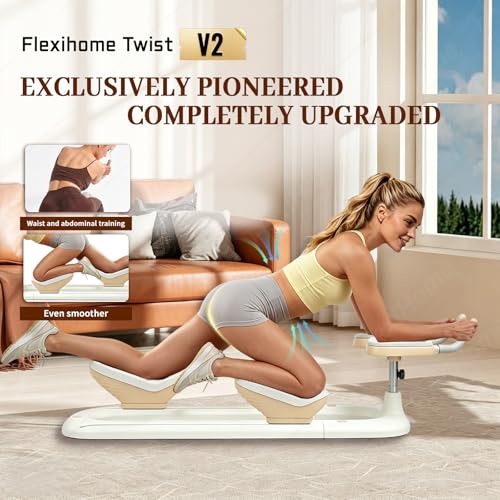 Twist Crawler V2 - Adjustable Back Stretcher & Spine Decompressor for Lower Back Pain Relief & Sciatica, Multi-Purpose Twist Trainer for Core Strength, Detachable Home Workout Equipment