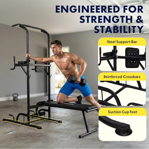 Fitness Board and Pull-Up Dip Station