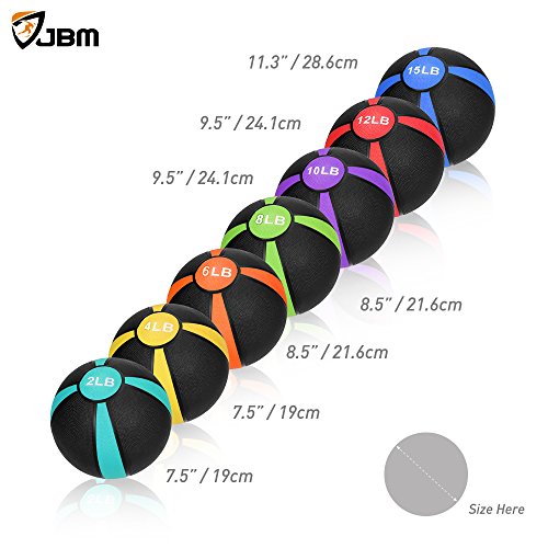 JBM Medicine Ball for Workouts Exercise Strength Training