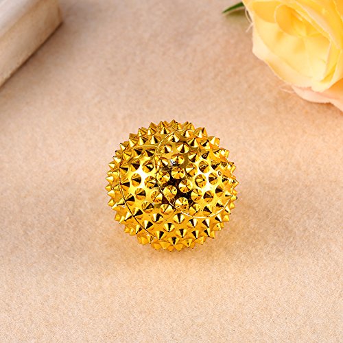 Spiky Magnetic Massage Balls, Pressing Hand Acupoints Balls, Hand Acupuncture Ball Massage Physical Body Acupressure, Manual Massage Balls Pack of 2, ABS and Magnetic Material