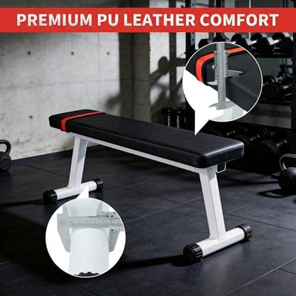 Adjustable Weight Bench, Foldable Flat Incline Decline Workout Bench & All-in-One Home Gym Training Station, Multi-Style & Weight Capacity Optional for Full Body Strength Training