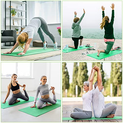 3 mm Thick Yoga Mat Bulk, Non Slip Exercise Workout Fitness Pad for Women Men, Gym Home Yoga Pilates, Easy to Clean, Sturdy PVC