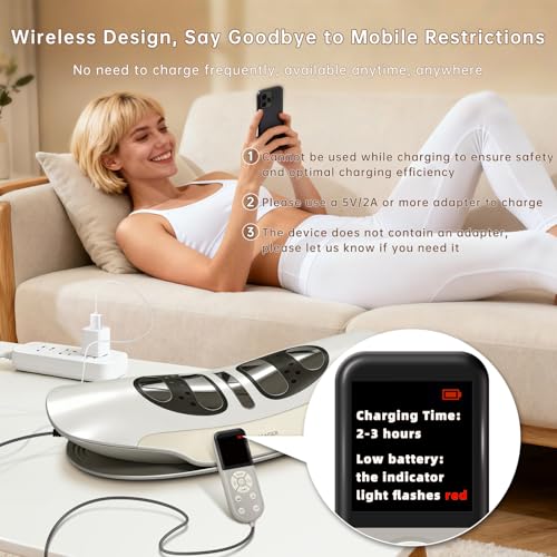 Zenopax 5-in-1 Electric Lumbar Traction Device, Lower Back Decompression - color: Warm Beige