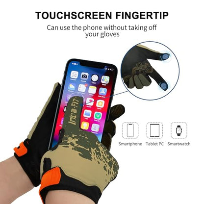Cycling Gloves for Bike Riding Running MTB - color: Green, size: Small