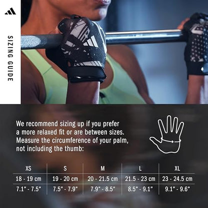 adidas Essential Training Gloves - color: Graphic, size: Medium