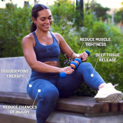 MOBO Deep Tissue Muscle Roller Stick for Back, Leg Recovery Massage Roller