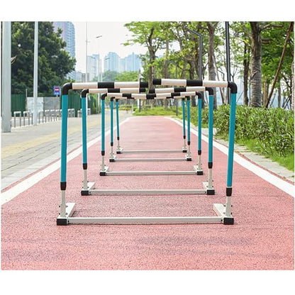 KEULEN Hurdle Set, Agility Training Hurdle Frame, Separate Design, 5 Levels of Height Adjustment, 180° Rotation, Foldable for Easy Storage, Sports Fitness Equipment | Football Training Equipment
