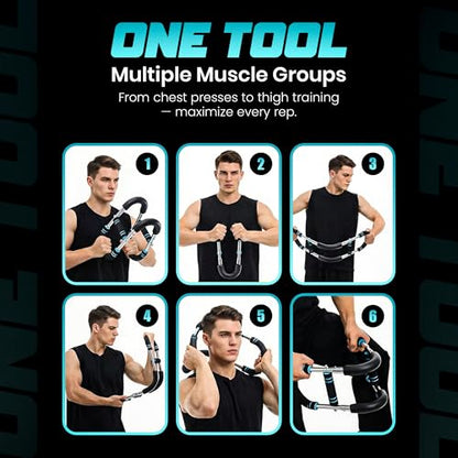 Twister Arm Trainer with Adjustable 5 Resistance Levels (40–120 lbs), 4 Springs, Anti-Slip Handles, Carry Bag - Chest Trainer Equipment for Men & Women, Home Gym Strength Trainer