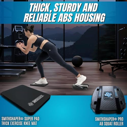 PRO Exerciser & Super Pad Bundle - 25 Exercises Professional Strength Model, Full Body Workout, Build Muscle, Sculpt, Shape, Strengthen Abs, Butt, Core, Legs & More
