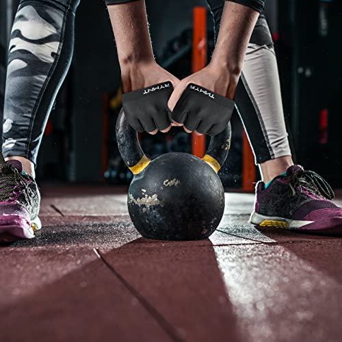 Minimal Workout Gloves,Short Micro Weight Lifting Gloves Grip Pads with Full Palm Protection & Extra Grip for Men Women Weightlifting,Gym,Cross Training,Powerlifting,WODs.