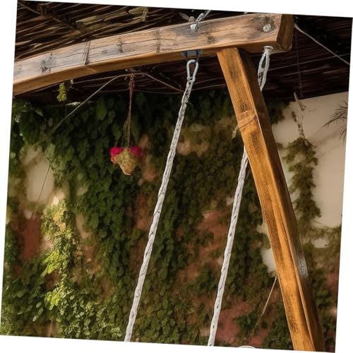 4Pcs Black Stainless Steel U-Shaped Ceiling Mount Hooks Heavy Duty Wall Anchors for Suspension Trainer Straps Ring Hooks Patio Hanging Quick Installation