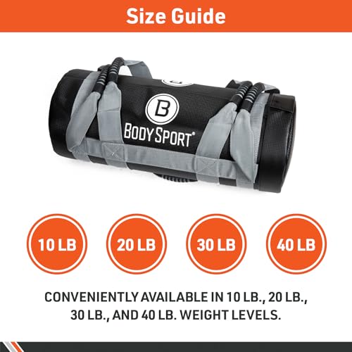 Body Sport Weight Weight Training Bags – Heavy Duty Weighted Bag for Fitness, Conditioning and Training