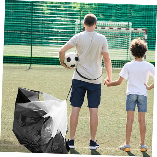 balacoo Speed Training Parachute Resistance Parachute for Running Soccer Players Black