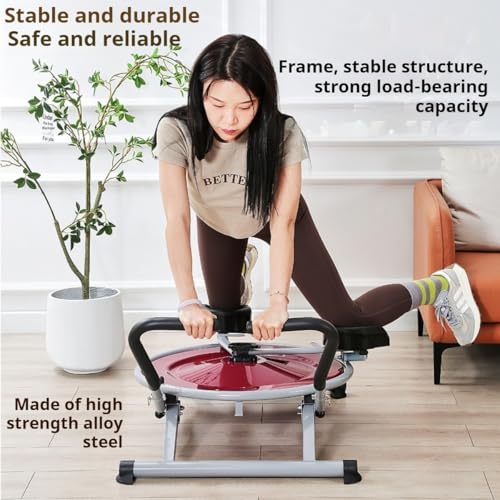 Ab Circle Pro Abdominal Trainer, Core Workout Fitness Equipment with Rotatable Kneeling Pad for Home Gym, Waist, Glutes & Legs Exercise