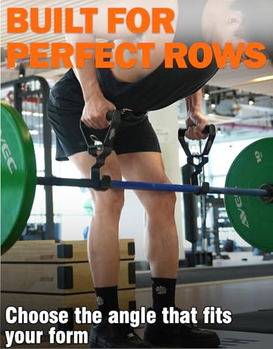 Neutral Grip Pull Up Handles, Wrist Shoulder Elbow Friendly, 12 Angle Adjustable Lat Pulldown Handle Rowing Grips, 2Pcs, Patented