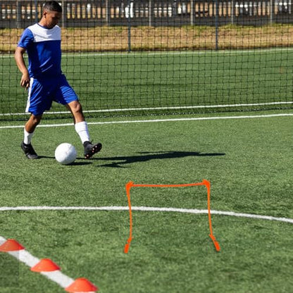 Adjustable Plastic Speed Hurdles Set for Soccer and Football Training Foldable Mini Agility Hurdles with 3-Level Height for Speed and Footwork Drills