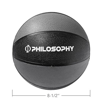 Philosophy Gym Medicine Ball - Weighted Fitness Non-Slip Ball