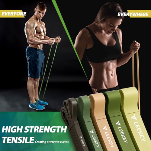 Pull Up Assistance Bands,Muit Levels Resistance Bands for Senior/Adults,Exercise Bands with Door Anchor, Strength Bands for Fitness Training, Physical Therapy,Home Gym Workouts