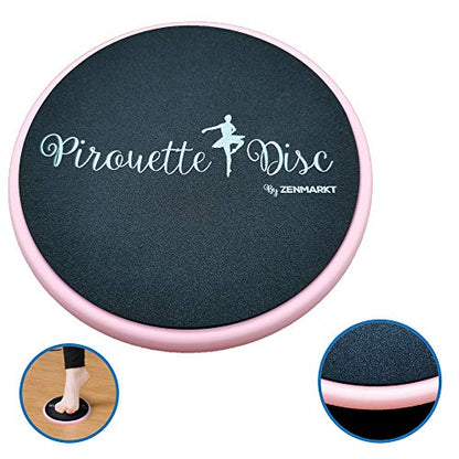 Ballet Pirouette Disc for Dancers - Portable Turn Disc for Dancing on Releve, Gymnastics and Ice Skaters - for Better Pirouette Technique, Releve, Turns and Dance Spinning
