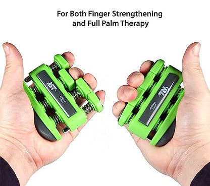 Finger Strengthener Grip, Finger Exerciser & Hand Strengthener, Workout Equipment for Musician, Rock Climbing and Therapy, Hand strengthening rehab - 2 Pack - color: Medium & Heavy