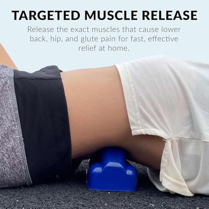 QL Claw Massage Tool for Back Pain Relief – Lower Back Massager & Trigger Point Massage Tool for Back, Hip & Glutes – Portable Manual Muscle Release Device (Light Blue) - color: Light Blue