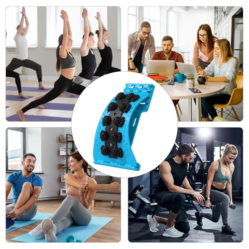 Back Stretcher Adjustable, 4 Level Support, Stretching Equipment with Smooth Comfort, Back Massager with Sturdy Build, Wellness Accessories, Alignment Aid for Women Home Yoga Massage 525g