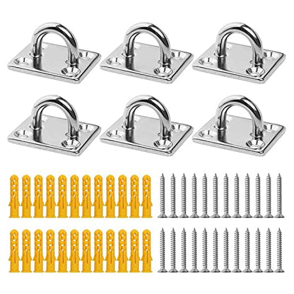 Wall Ceiling Mount Bracket Hooks for Suspension Band Trainers, Battle Ropes, Body Weight Strength Training Sets, Aerial Yoga Swing Hammock Resistance Bands, Boxing Equipment.