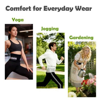 Lightweight Lower Back Brace for Women Men - Lumbar Support Belt Narrow Thin Discreet w/ Adjutable Dual Compression Alleviates Lower Back, Sciatic, Leg, Pelvic, Hip Pain/Good for Work Excercise - size: Medium