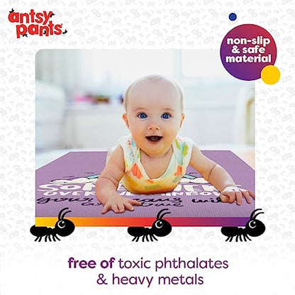 Antsy Pants Kids Yoga Mat - Non-Slip Exercise Mat, 60" x 24", 3mm - color: Rainbow
