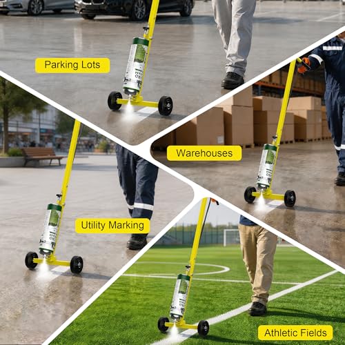 Marking Paint Wand, Compatible with Inverted Striping Paint (T-Tip Nozzle) | Striping Line Painting Wand for Parking Lots, Warehouses, Utility Marking, or Athletic Fields