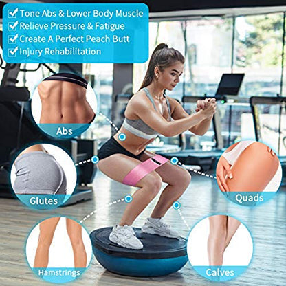 Booty Bands, 3 Resistance Bands for Legs and Butt, Non Slip Exercise Bands,Elastic Strength Squat Band, Workout Beginner to Professional