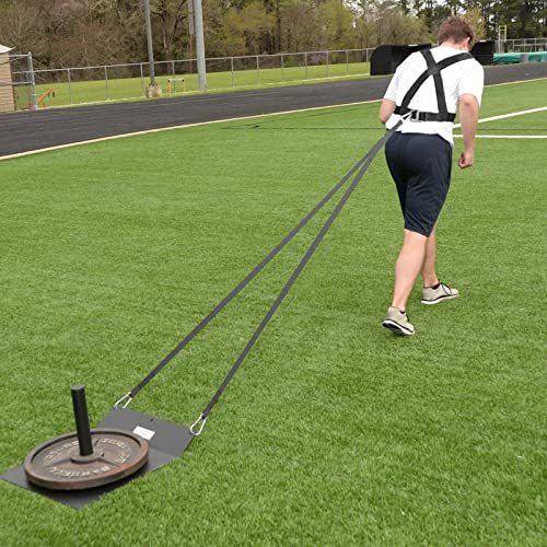 Multi Purpose Harness Resistance and Assistance Trainer Fitness Trainer Resistance Rop Kit Improving Speed Adjustable Padded Shoulder Strap Tire Sled Harness
