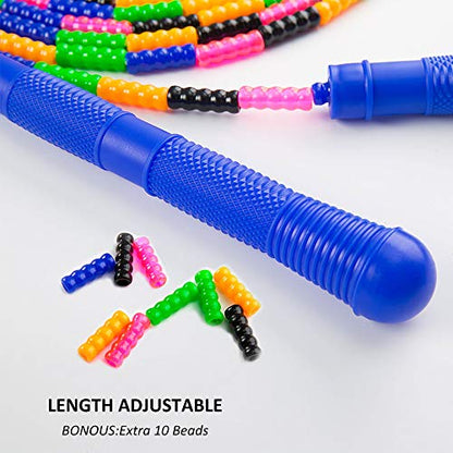 Long Double Dutch Jump Rope 16 Ft 2 Pack, Skipping Rope for Kids Adults - color: Blue