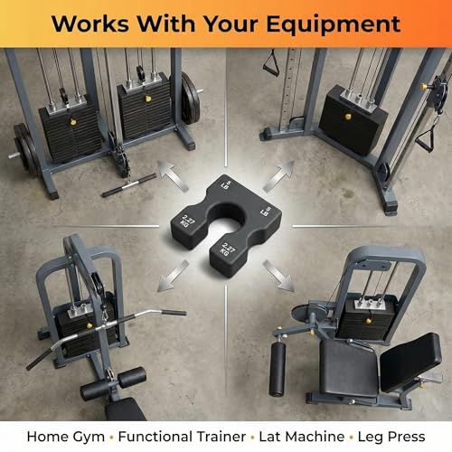 2.5 LB and 5 LB Weight Stack Add On – Weight Stack Adapter Plate for Home Gym & Exercise Machines, Add Resistance to Weight Stack, Incremental Weight Adjustments for Improved Strength Training Results - size: 2.5 LBS
