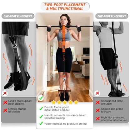 Upgraded Pull Up Assistance Bands for Women, Heavy Duty Resistance Bands with Handles, Exercise Band with Door Anchor, Workout Band Set for Pull Up Bar, Full Body Sculpting,Muscle Training, Home Gym