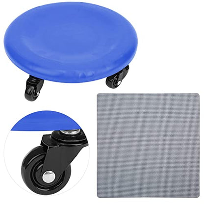 4 Wheel Abdominal Exerciser with Slide Disc, Multi - Directional Core Workout Equipment for Home Gym, Quiet PVC Wheels and Ergonomic Grip for Full - Body Toning