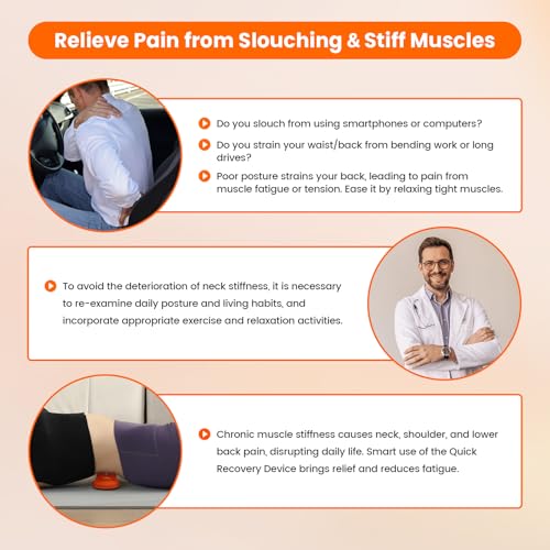 Manual Back Massager, Trigger Point Massage Tool for Lower Back