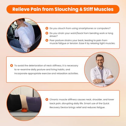 Manual Back Massager, Trigger Point Massage Tool for Lower Back