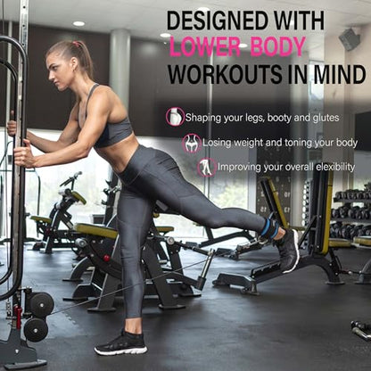 Ankle Strap for Cable Machine Attachments, Gym Accessories for Women and Men, Neoprene Ankle Cuffs for glute Kickback, Leg Workouts ande Booty Hip Abductors Exercise