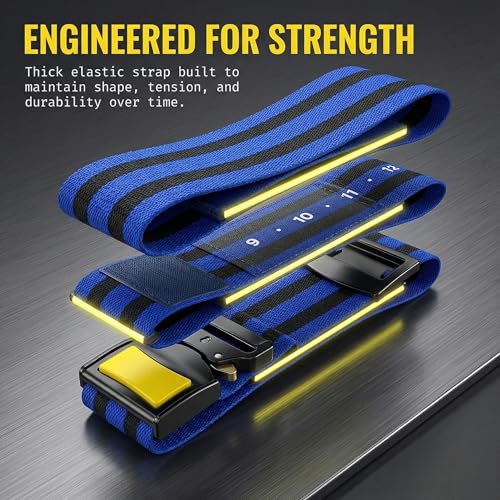 4Pack PRO Blood Flow Restriction Bands for Arms & Legs - Occlusion Training Bands, Gain Muscle Without Heavy Weight Lifting, Strong Elastic Strap & Quick-Release