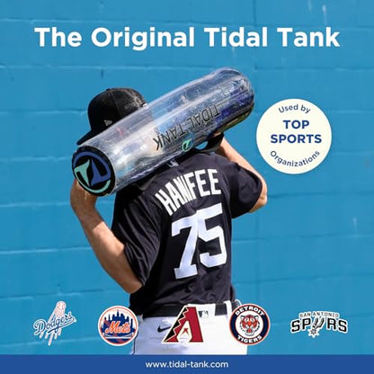 Tidal Tank Tube - The Original Aqua Bag - Water Weight Bag up to 79 lbs - Adjustable Workout Sand Bags Weights Alternative - Portable Sandbag Fitness Equipment Set, Home Exercise Gym - Including App - color: Bulgarian