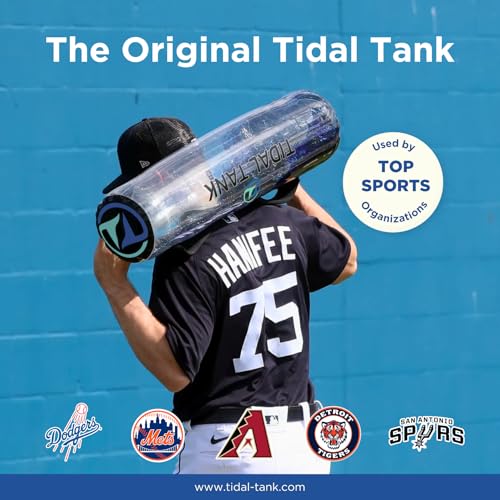 Tidal Tank Tube - The Original Aqua Bag - Water Weight Bag up to 79 lbs - Adjustable Workout Sand Bags Weights Alternative - Portable Sandbag Fitness Equipment Set, Home Exercise Gym - Including App - color: Slim: 30 lb - Blue