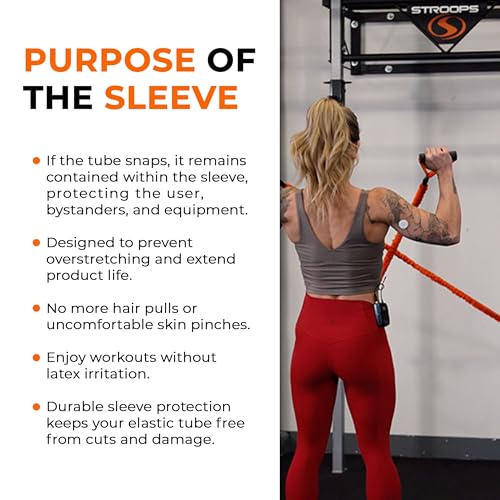 Cuff Performance Slastix Resistance Bands | Safety Sleeve Exercise Bands for Strength Training, Full Body Workouts for Home and Gym Fitness - size: Very Heavy