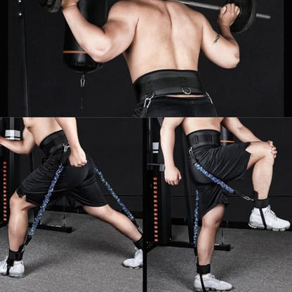 Vertical Jump Trainer, Ankle Resistance Bands Set Workout Equipment for Leaping Fitness Basketball Volleyball Football Tennis Jumping Strength Training Equipment