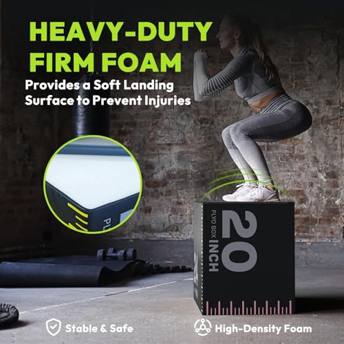 HANDBODE 3-in-1 Plyometric Box, Jump Training Equipment - style: 16 lb (20 x 24 x 30 inch)-A