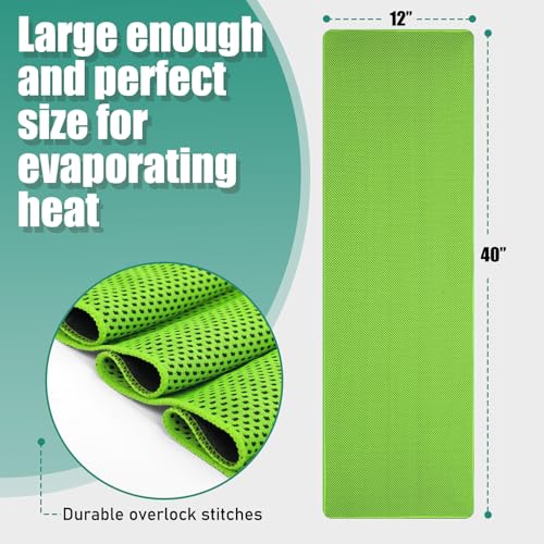 Cooling Towels Pack of 30, 40"*12" Neck Cool Towel Bulk, Cold Towels for Neck and Face, Cooling Rags Sports Towel for Hot Weather, Running, Soccer, Yoga, Gym, Golf - color: 10green/10red/10purple