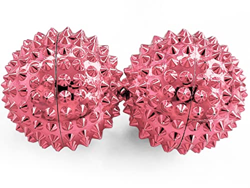 Magnetic Fidget Balls for Adults (2-Pack) – Helps with Stress Relief, Focus, Restlessness & Sensory Overload, DBT-Inspired Calming Tool for ADHD, Work & Study - 1.25 inches Diameter (Rose gold) - color: Rose Gold